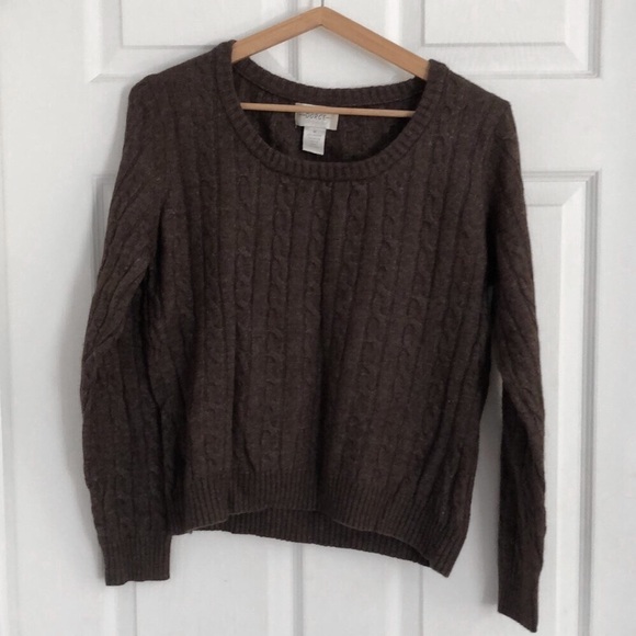 Brown wool blend sweater - Picture 1 of 5